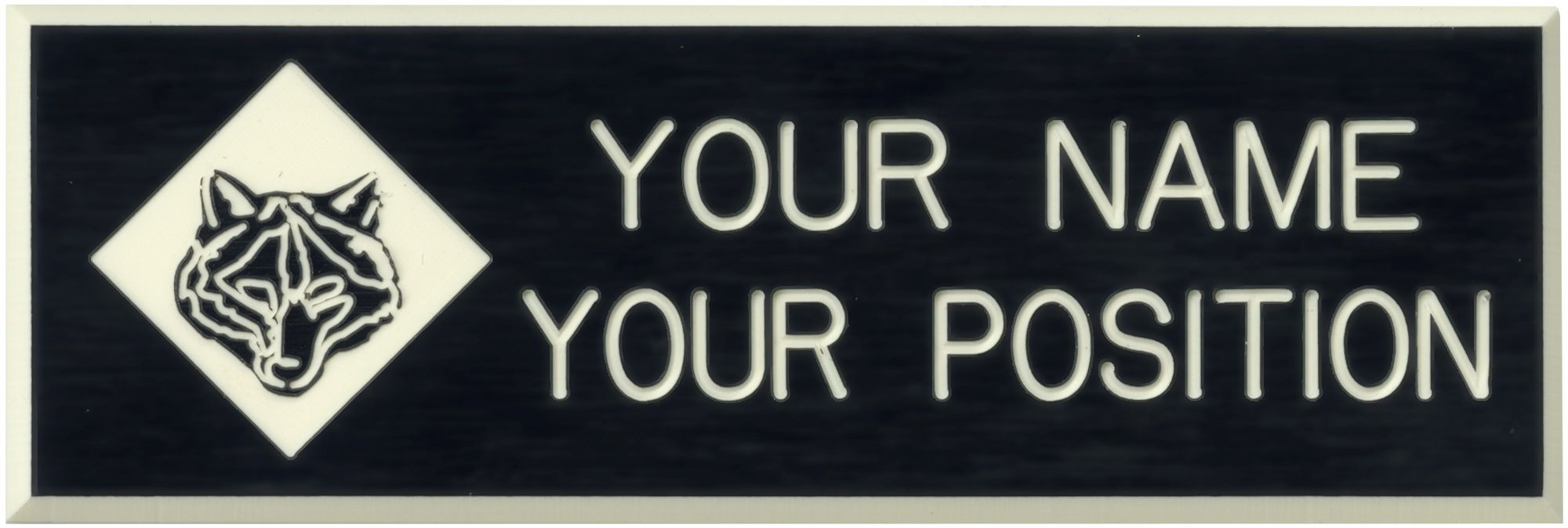 Cub Scout Two-Line Nameplate