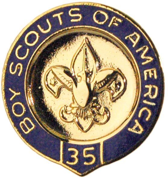 BSA Veteran Scouter Pin - 35 Years