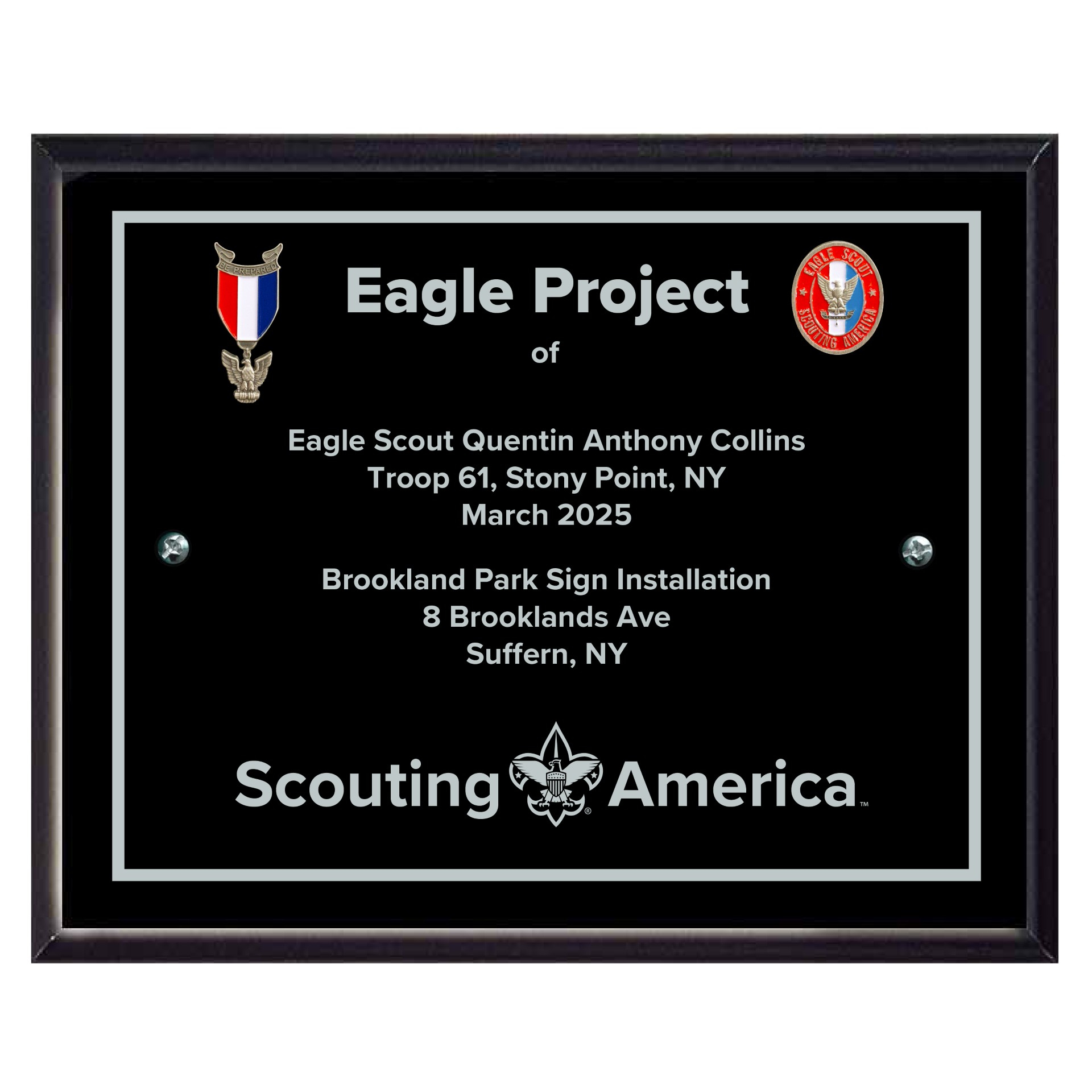 Eagle Scout Service Project Marker 1 Eagle Scout Service Project Marker