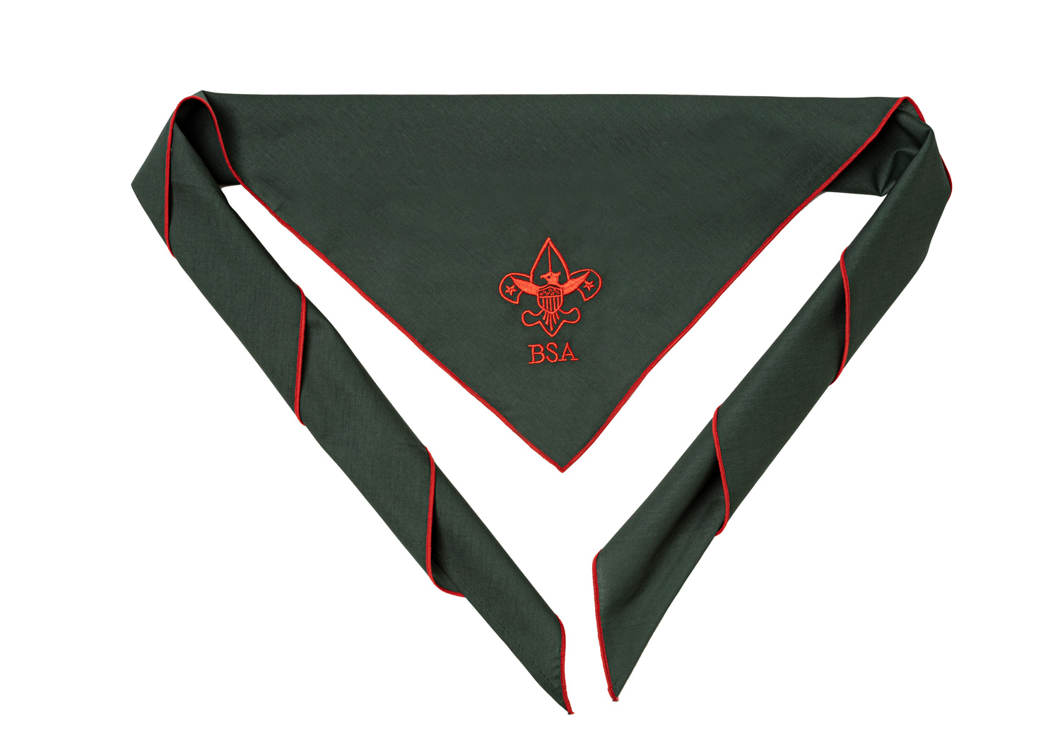 BSA Universal Emblem Embroidered Neckerchief, Green