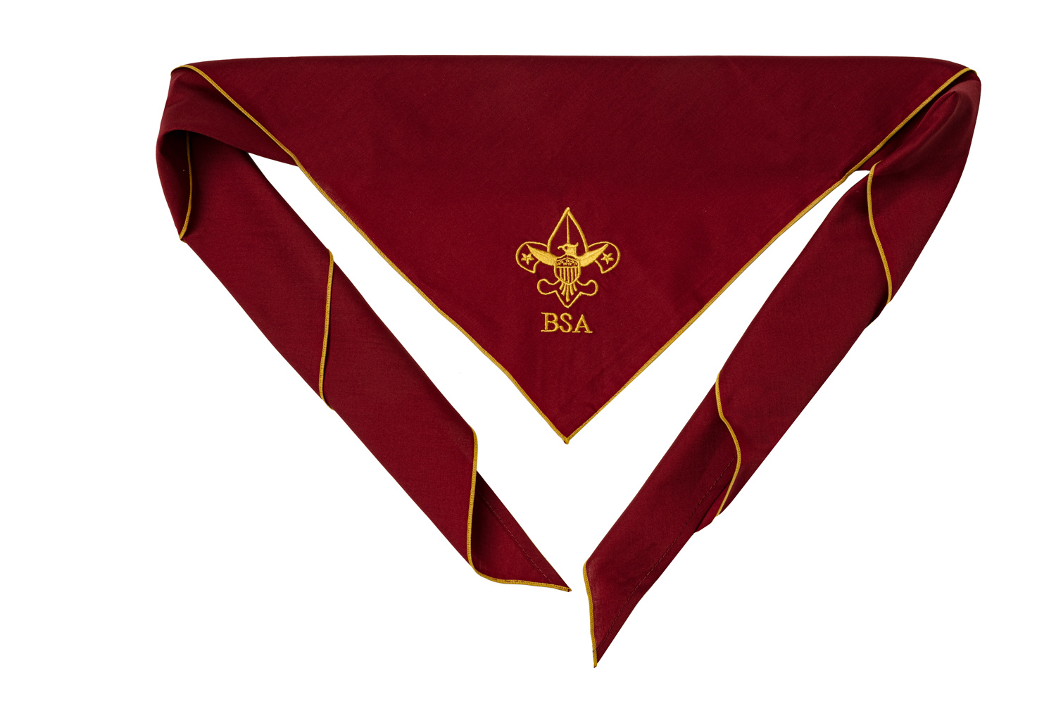 BSA Universal Emblem Embroidered Neckerchief, Brick