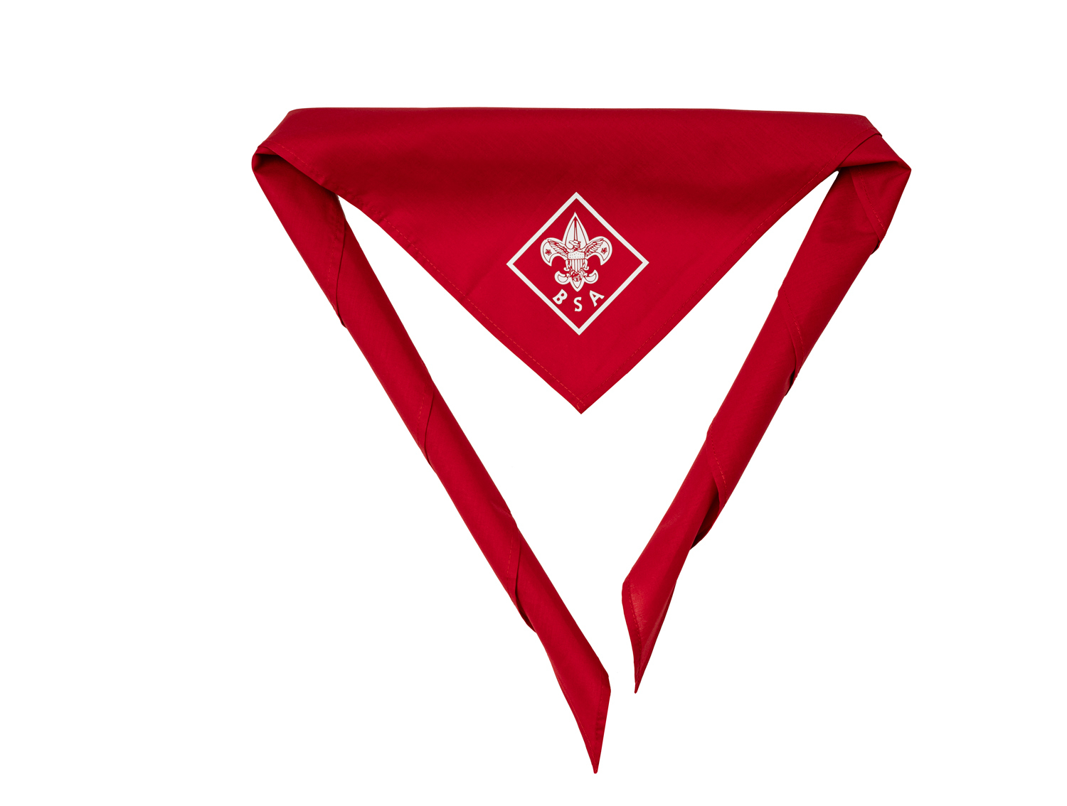 BSA Universal Emblem Printed Neckerchief, Red 2 BSA Universal Emblem Printed Neckerchief, Red