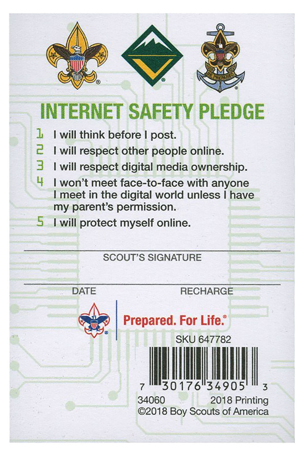 BS Cyber Chip Pocket Certificate