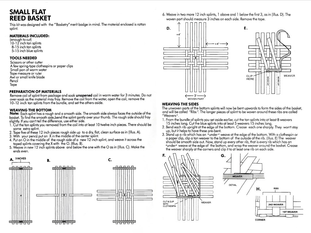Square Basket Weaving Craft Kit 3 Square Basket Weaving Craft Kit