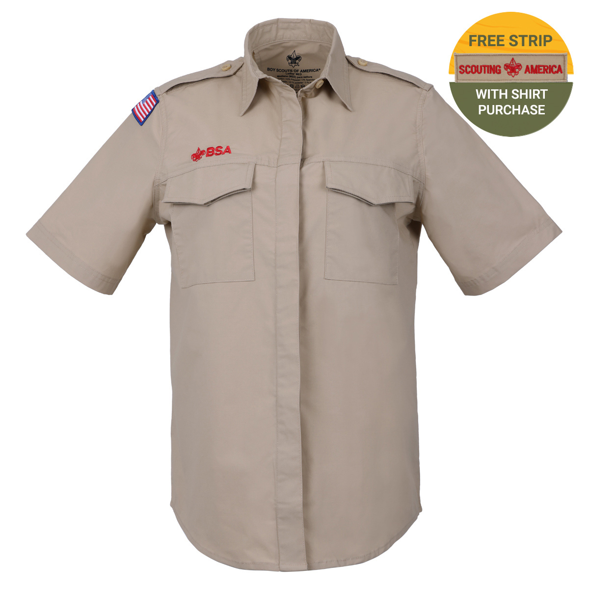 Scouts BSA Uniform Short Sleeve Shirt - Girl's XS-XL