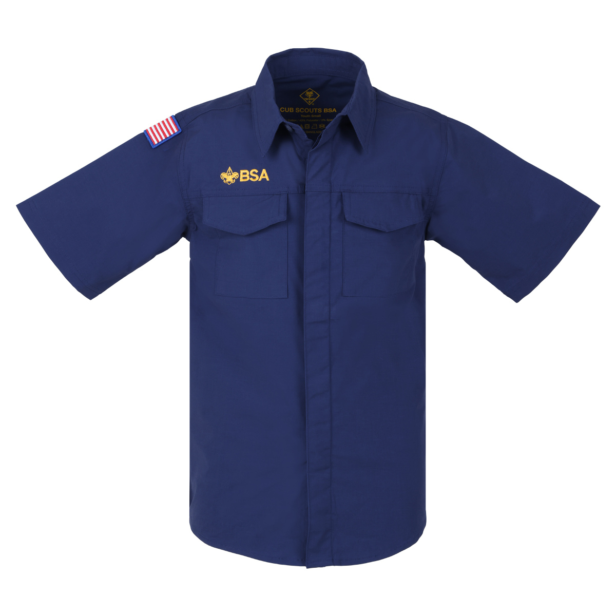 Cub Scout Short-Sleeve Uniform Shirt - Youth XS - 3XL 3 Cub Scout Short-Sleeve Uniform Shirt - Youth XS - 3XL