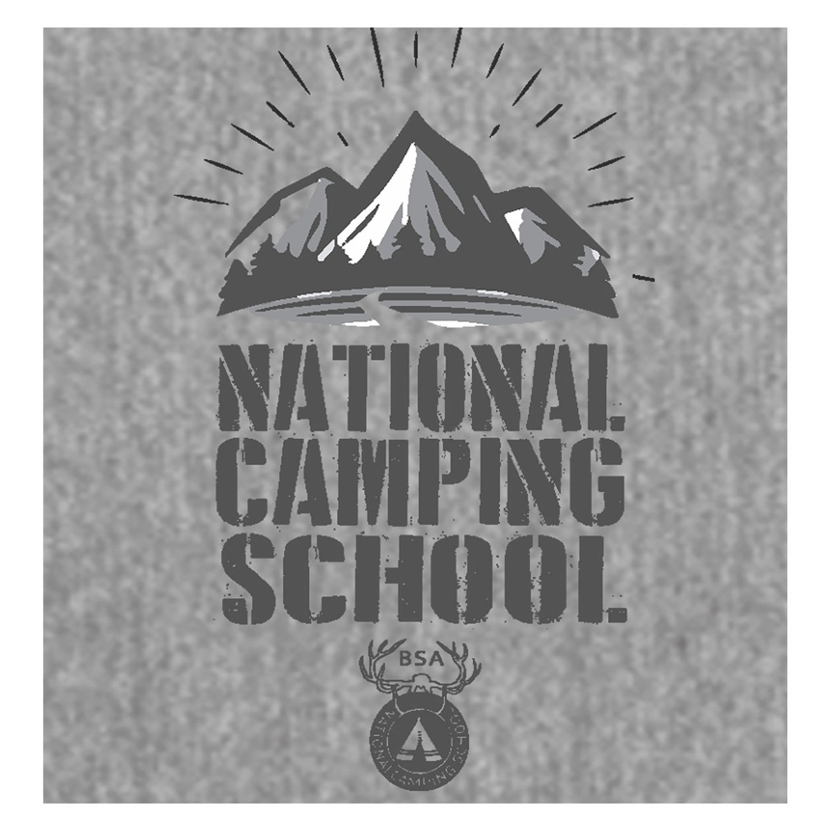 National Camping School Men's Mountain Peak Raglan Hoodie