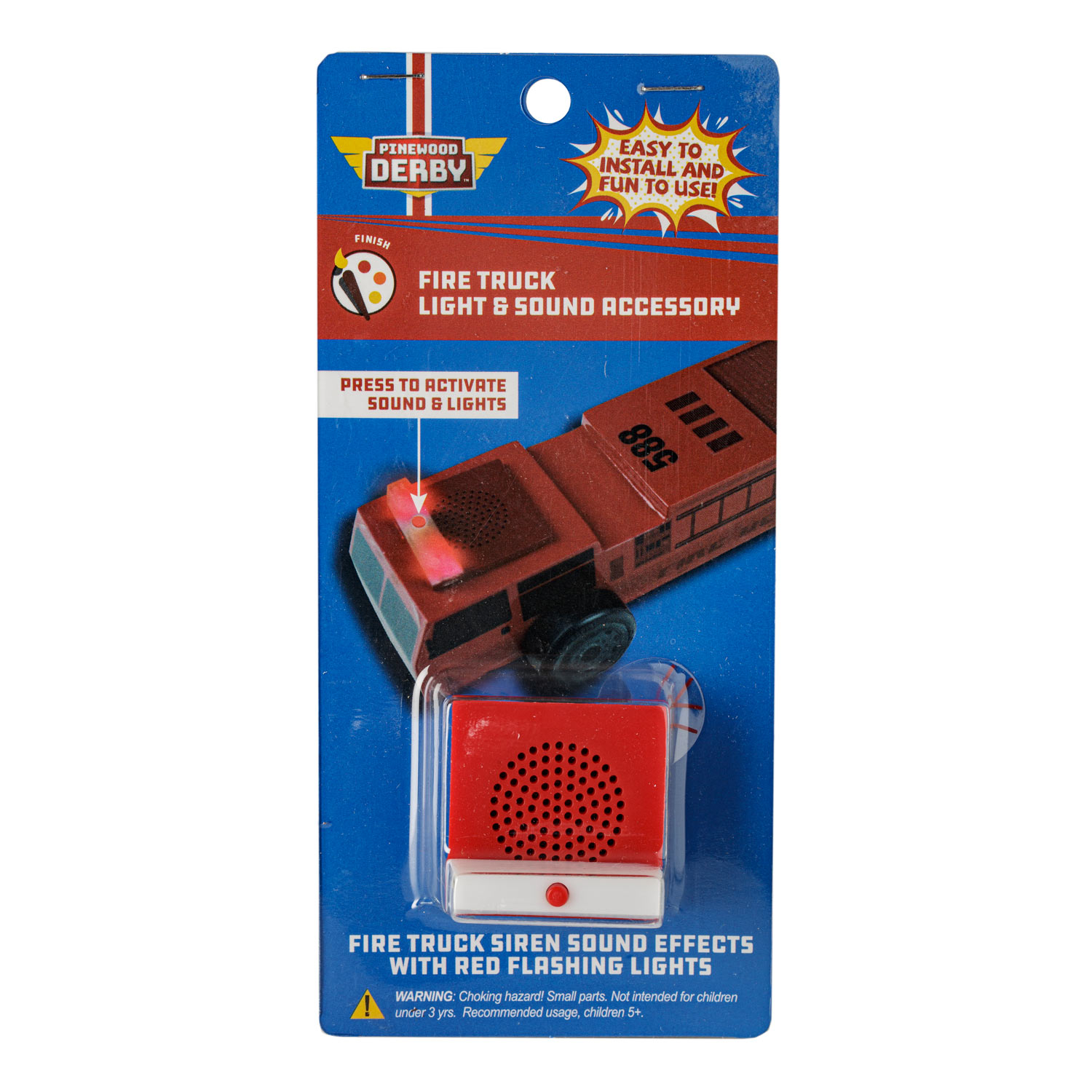 Pinewood Derby Fire Truck Light and Siren Kit