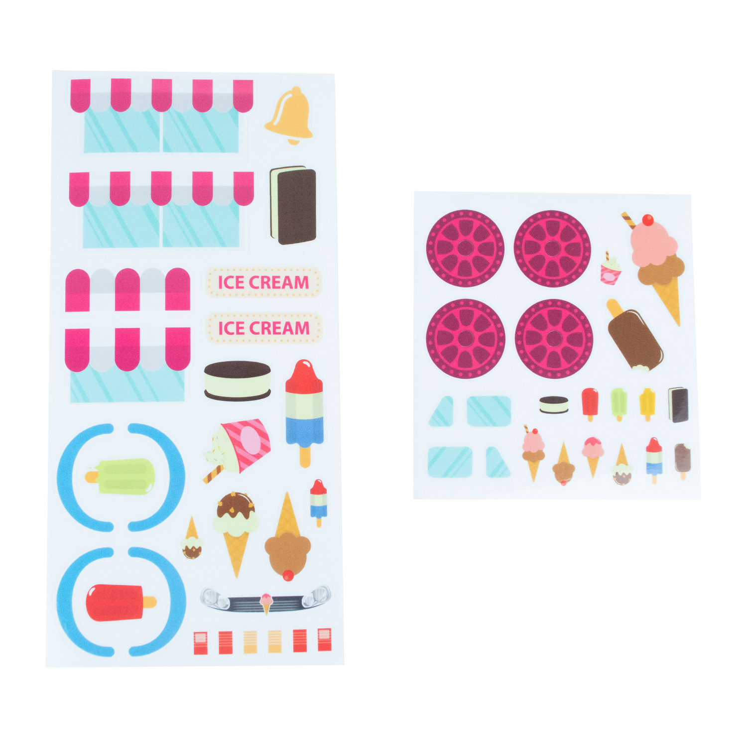 Pinewood Derby Pre Cut Ice Cream Truck Decals