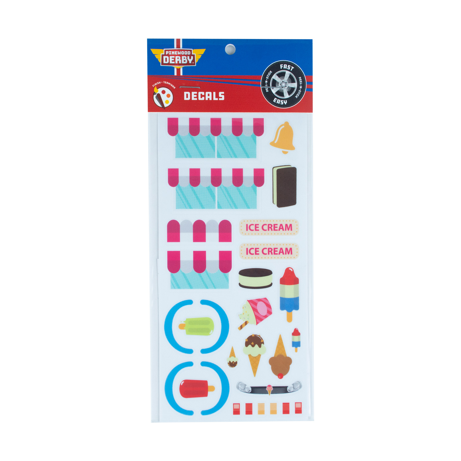 Pinewood Derby Pre Cut Ice Cream Truck Decals