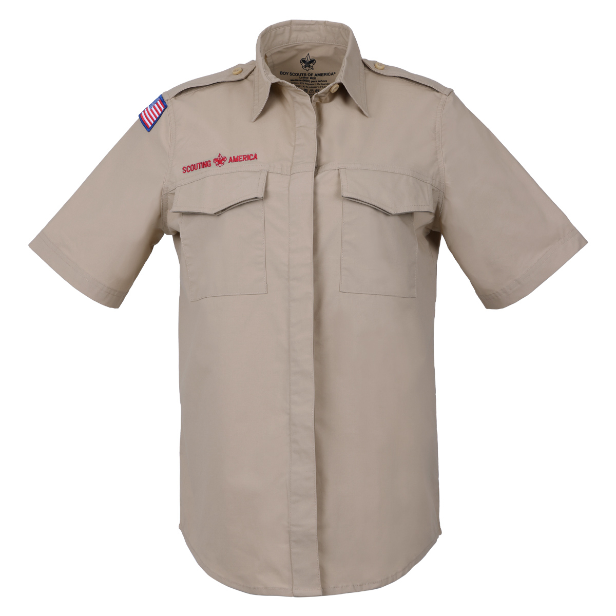 Scouts BSA Short-Sleeve Uniform Shirt, Khaki - Girls’ Made to Measure 2 Scouts BSA Short-Sleeve Uniform Shirt, Khaki - Girls’ Made to Measure