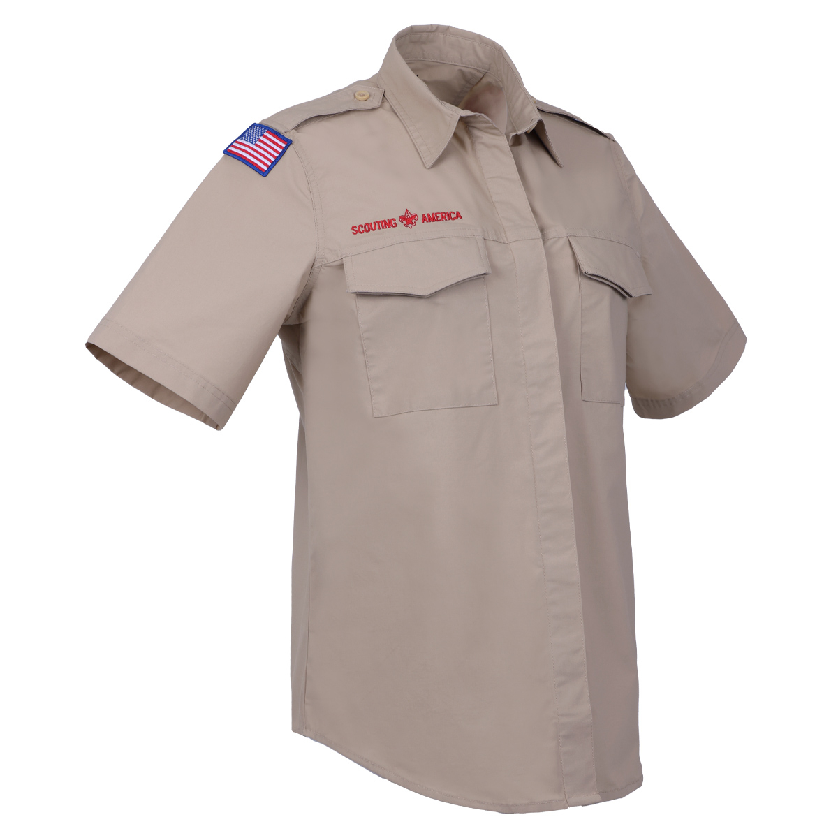 Scouts BSA Short-Sleeve Uniform Shirt, Khaki - Girls’ Made to Measure 5 Scouts BSA Short-Sleeve Uniform Shirt, Khaki - Girls’ Made to Measure