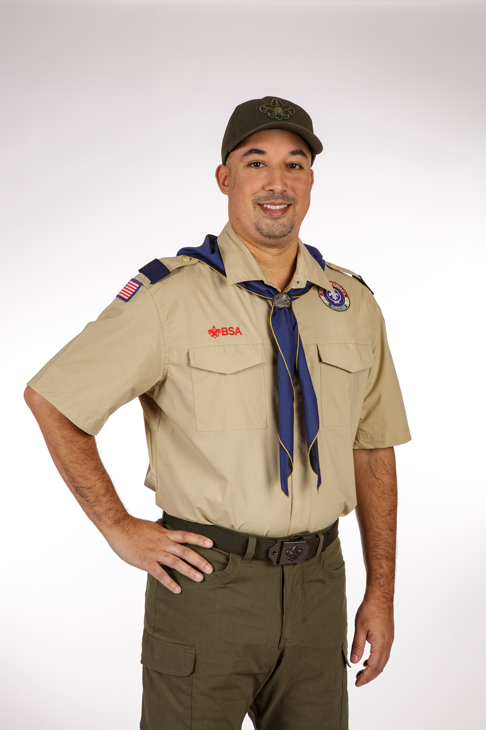 Scouts BSA Web Uniform Belt, Cut to Size and Adjustable