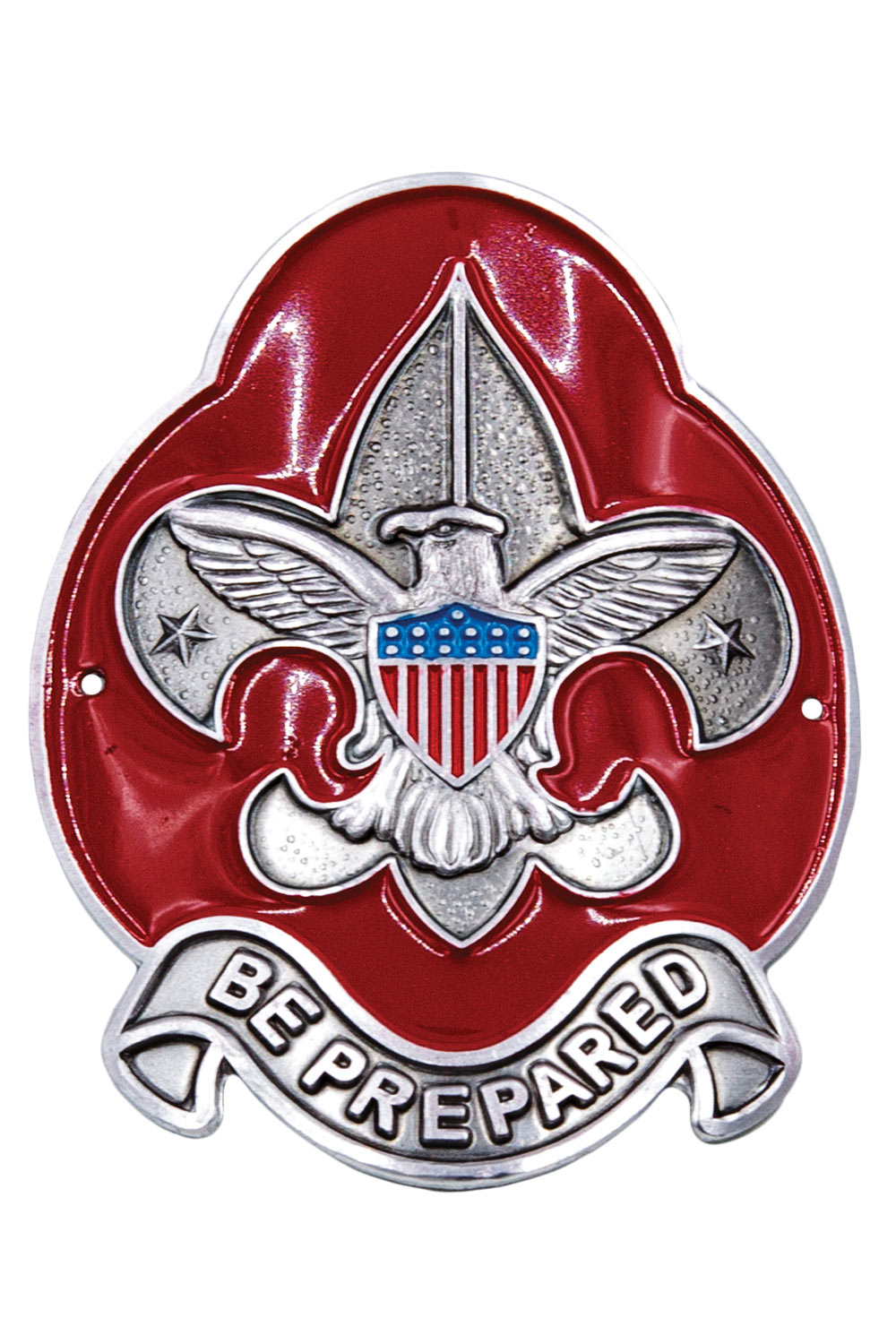 "Be Prepared" Hiking Staff Shield