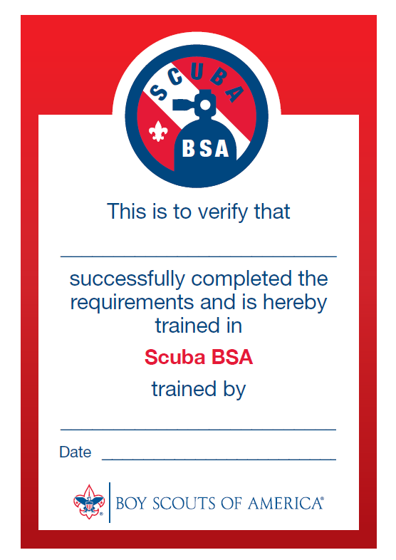 Scuba Pocket Certificate