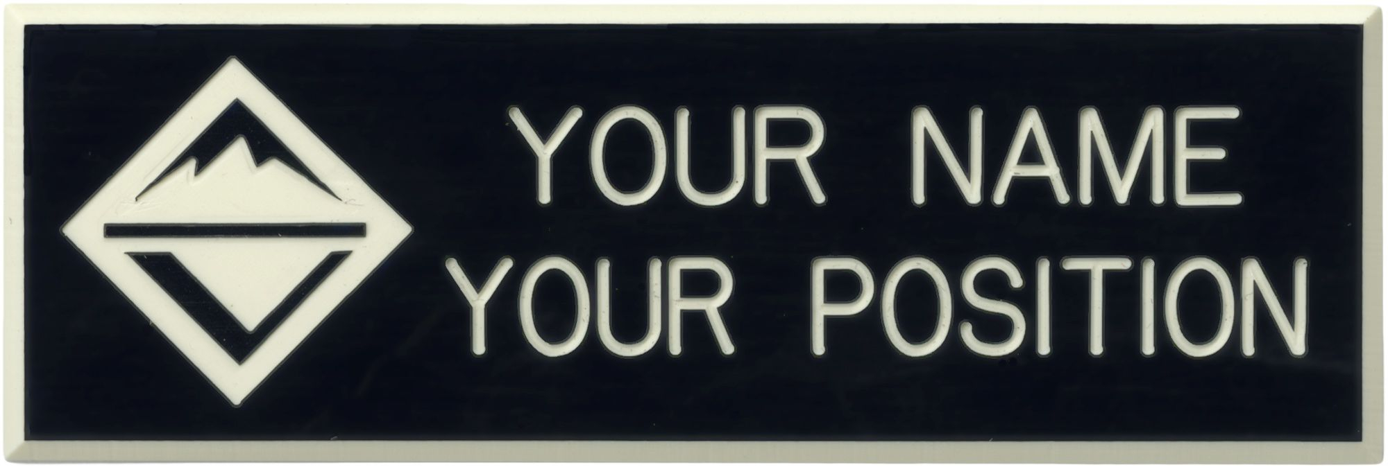 Venturing Two-line Nameplate