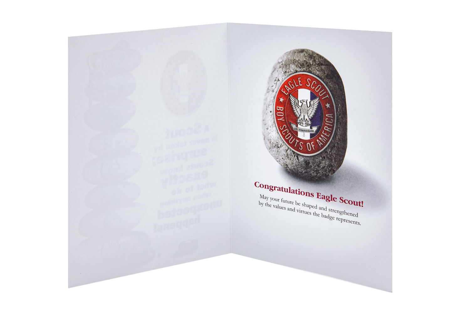 Eagle Scout Rocks Congratulations Card