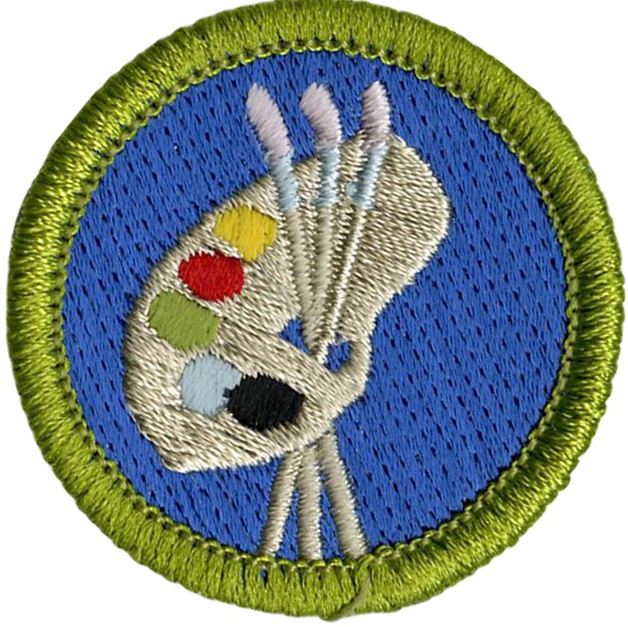 Art Merit Badge Emblem