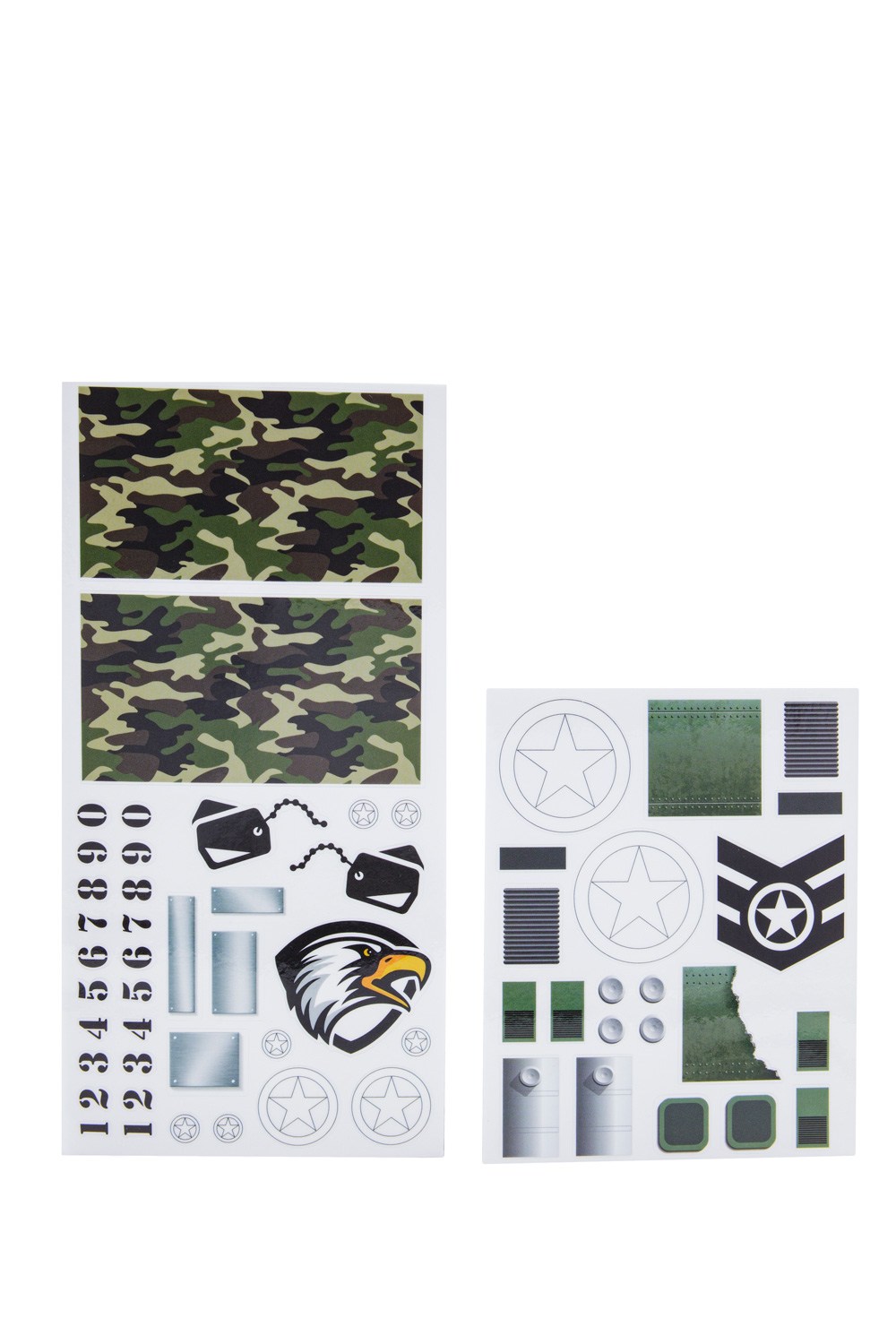 Pinewood Derby Car Peel N' Stick Decal Sticker- Military Tank