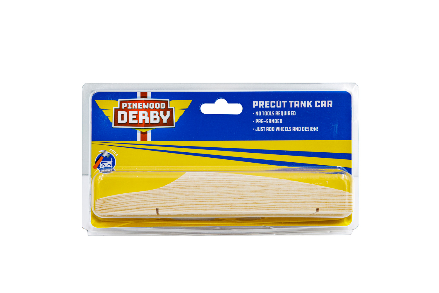 Pre Cut Pinewood Derby Car, Tank 1 Pre Cut Pinewood Derby Car, Tank