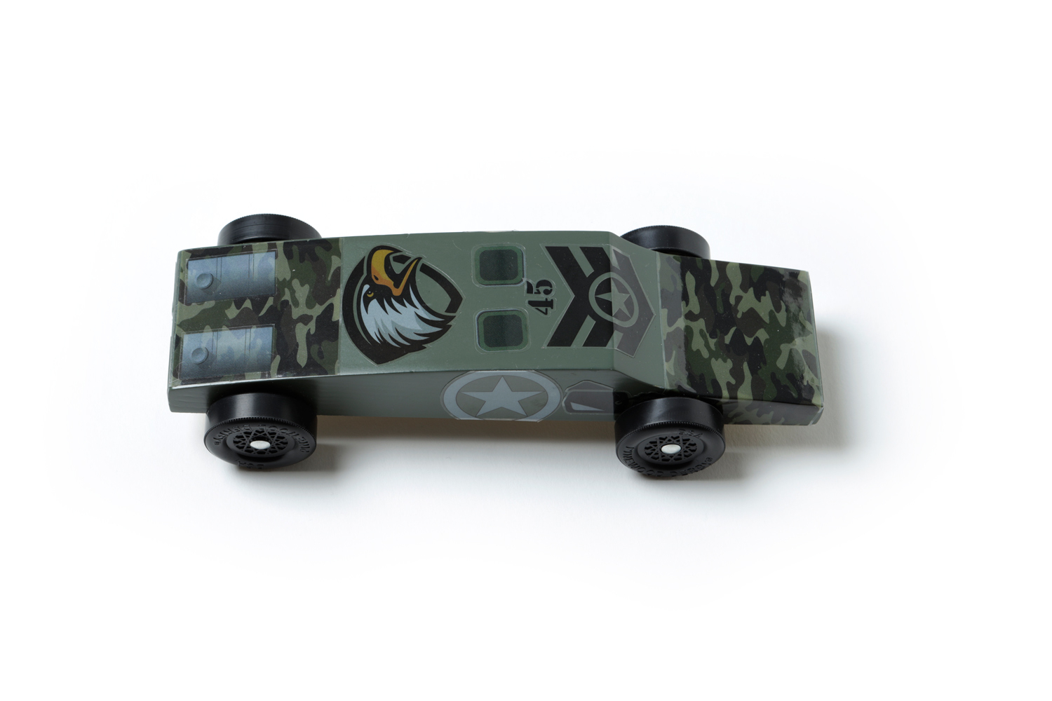 Pre Cut Pinewood Derby Car, Tank 3 Pre Cut Pinewood Derby Car, Tank