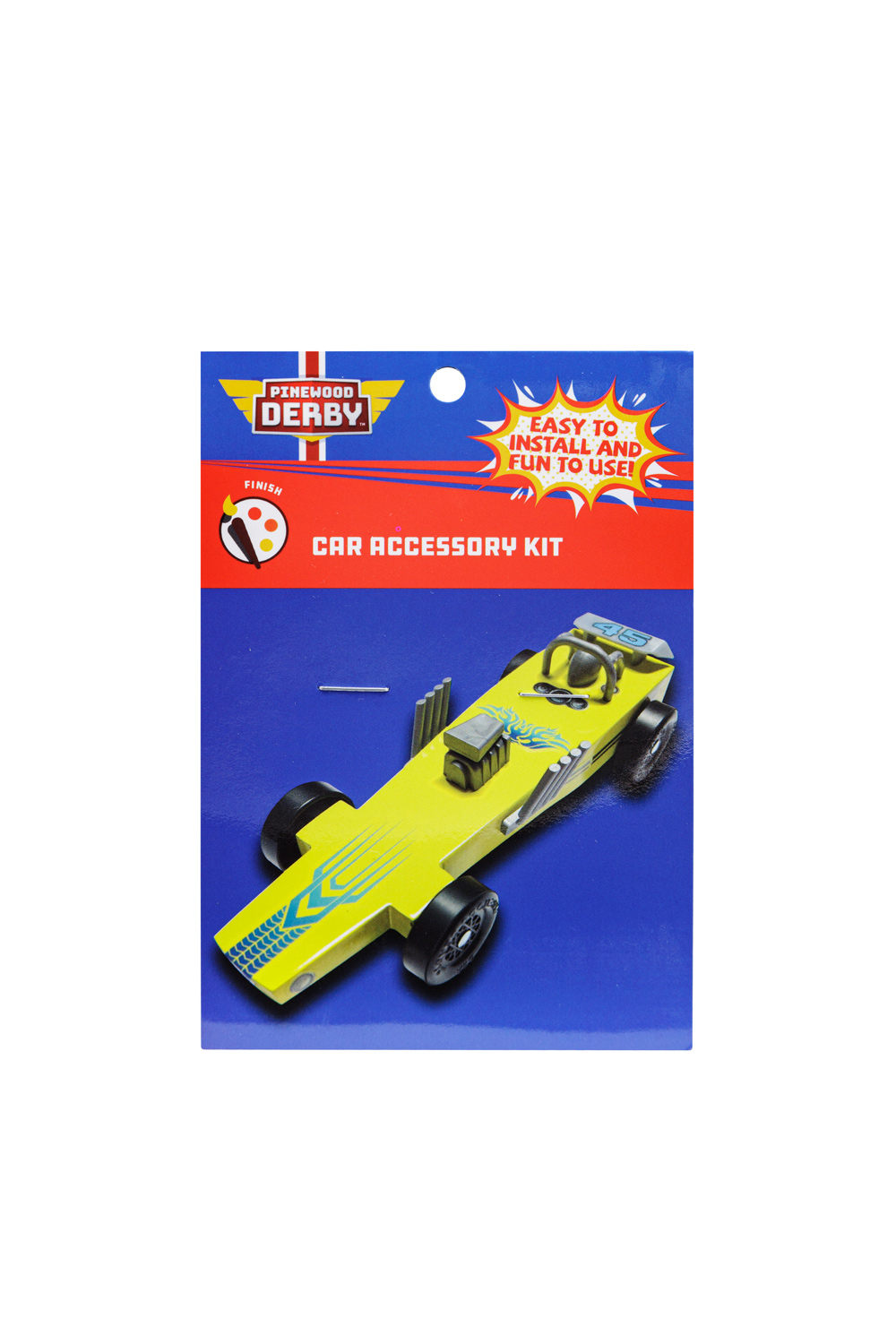 BSA Pinewood Derby Car Accessories Kit, Race Car