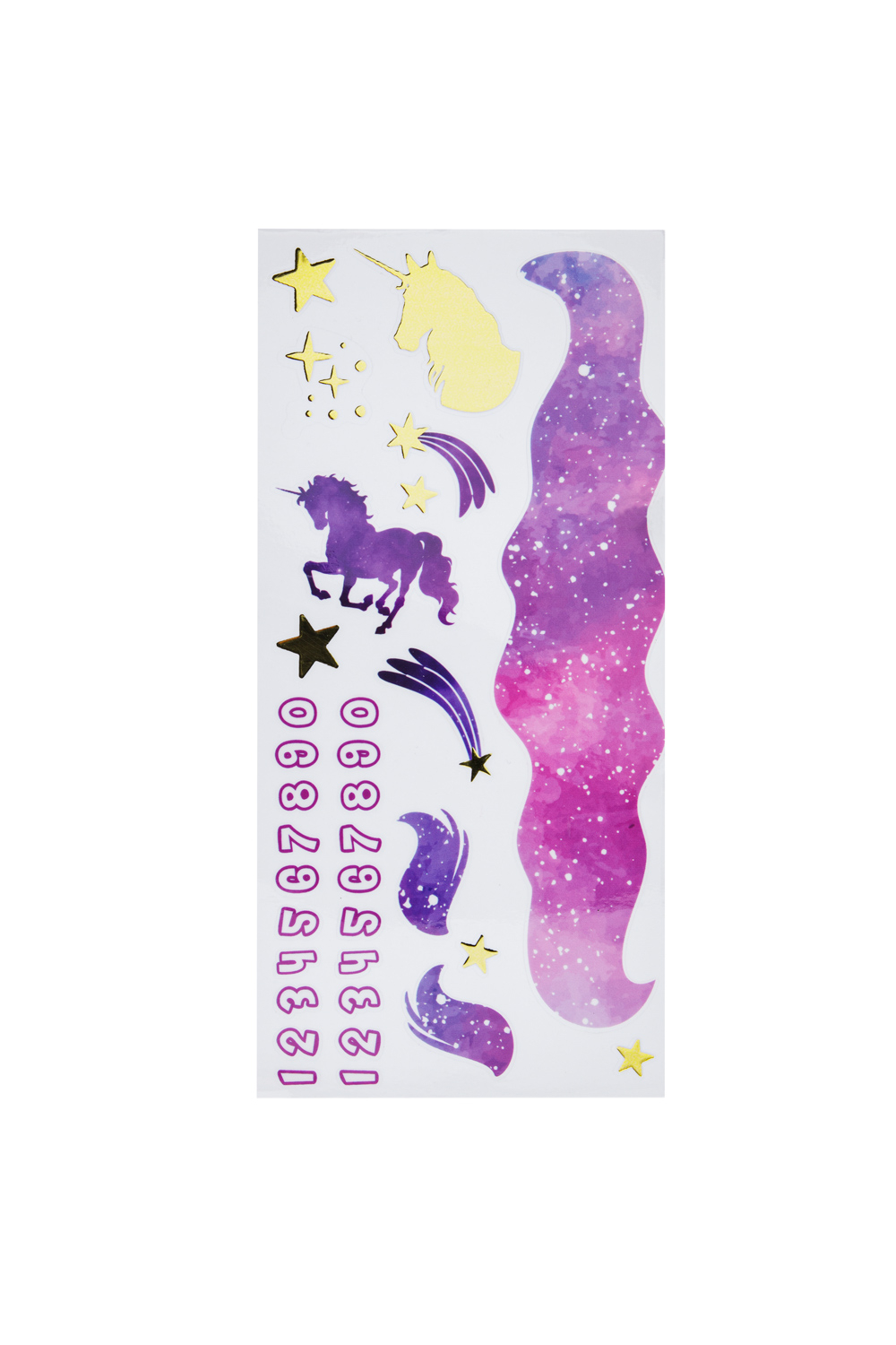 BSA Pinewood Derby Car Peel N' Stick Decal Sticker- Unicorn Galaxy