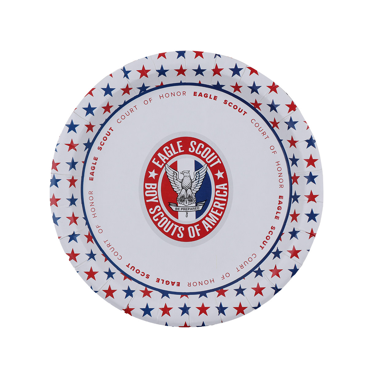 Eagle Scout Paper Plates, Court of Honor Dessert  Plates, Stars - 25-Pack