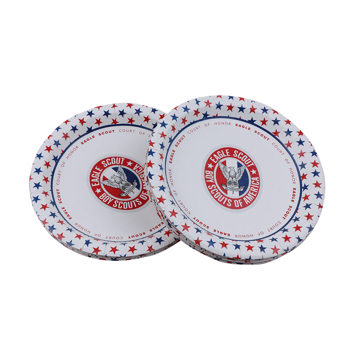Eagle Scout Paper Plates, Court of Honor Dessert  Plates, Stars - 25-Pack