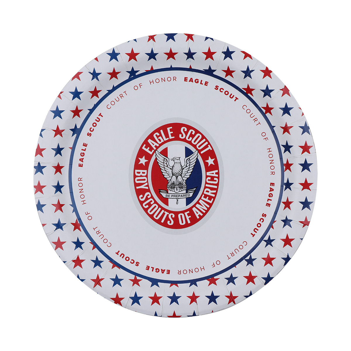 Eagle Scout Paper Plates, Court of Honor Lunch    Plates, Stars - 25-Pack