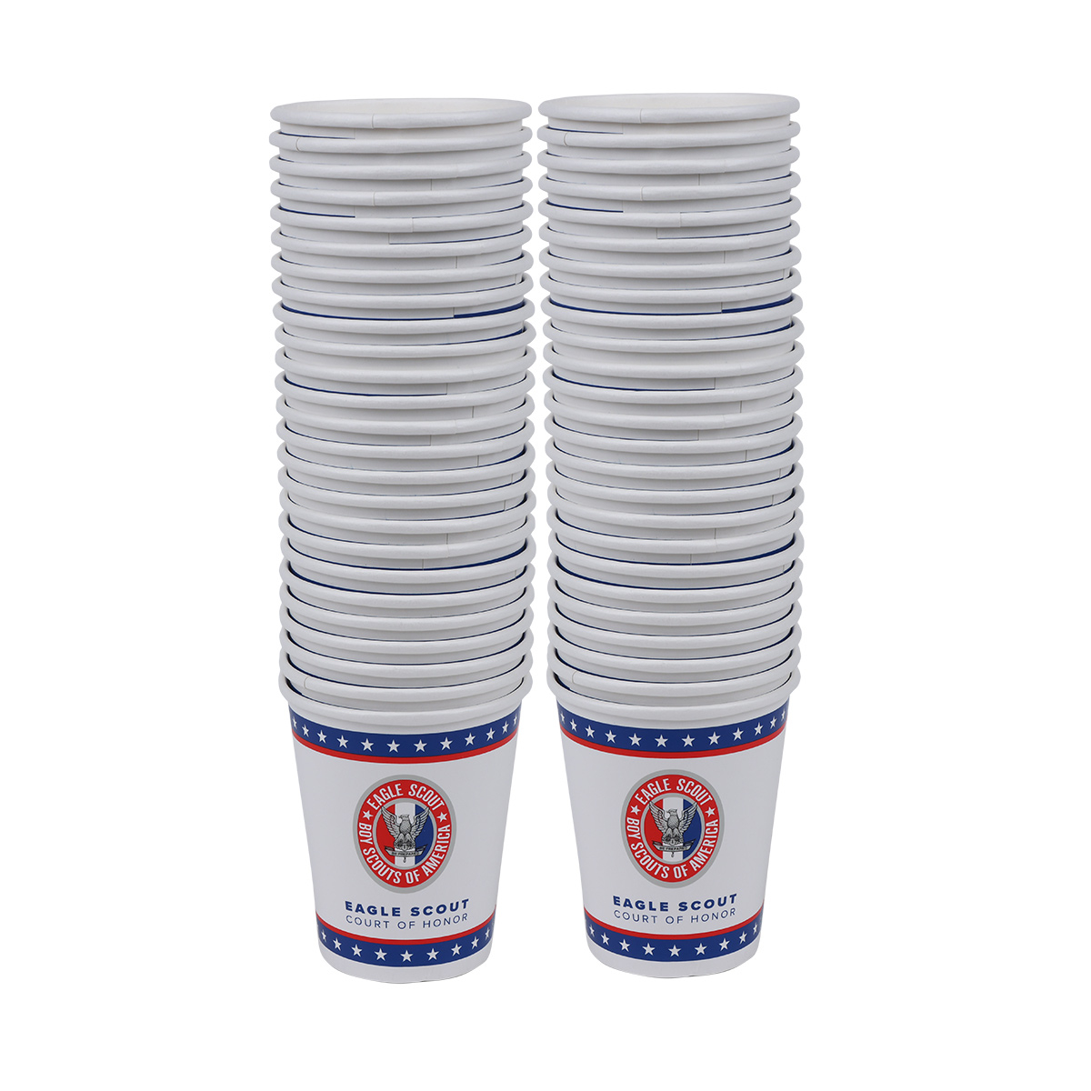 Eagle Scout Paper Disposable Cups, 50-Pack