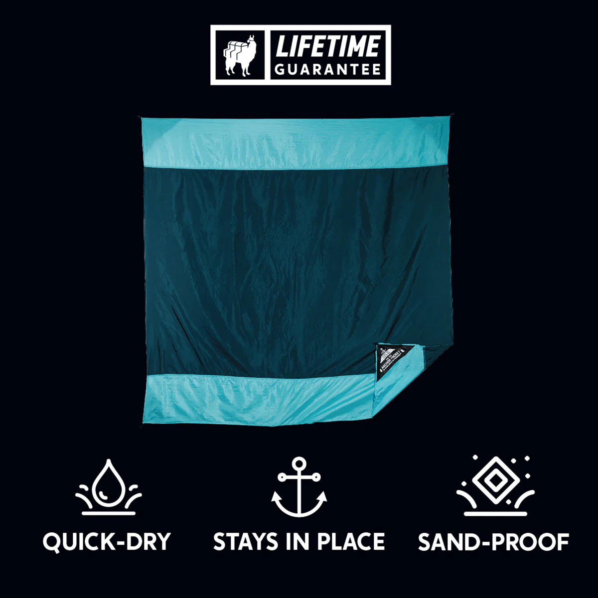 Grand Trunk Parasheet Beach Blanket, Blue Lagoon