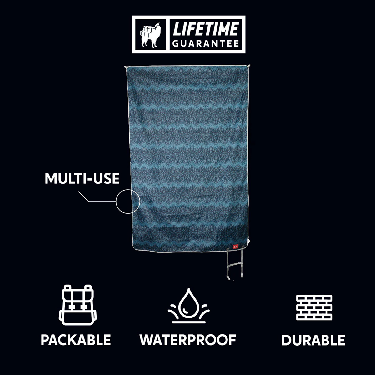 Grand Trunk Meadow Mat Waterproof Ground Mat Large, Bluu Nile