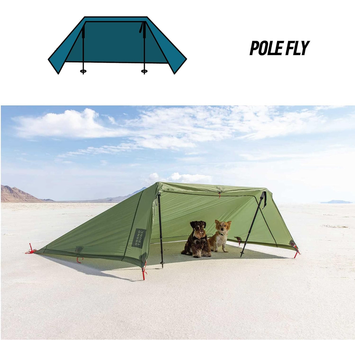 Grand Trunk Moab All-In-One Shelter Hammock, Green Mint