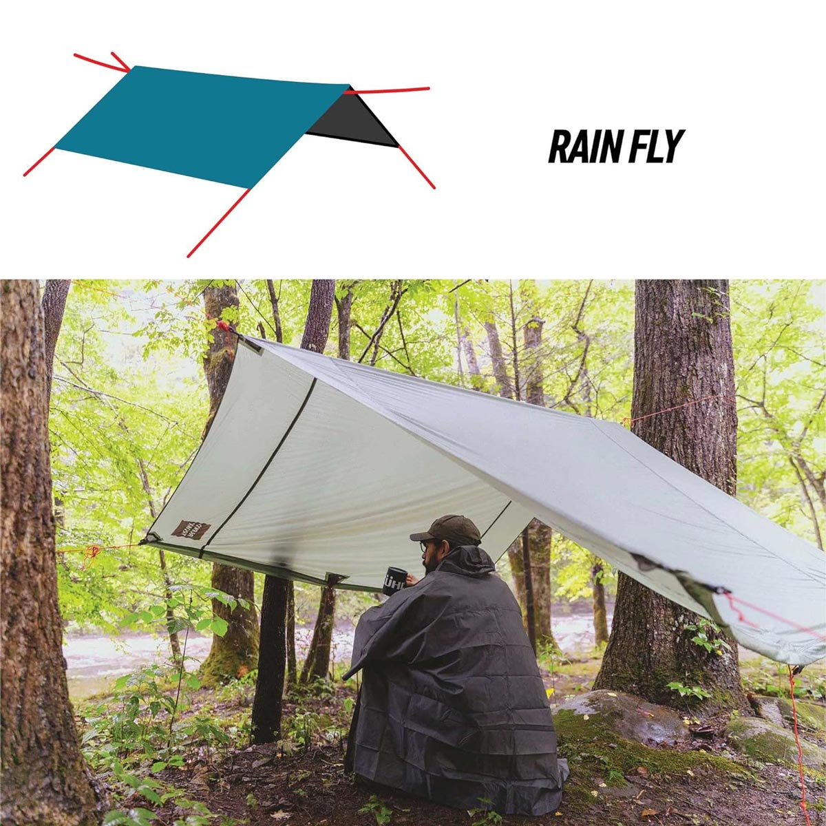 Grand Trunk Moab All-In-One Shelter Hammock, Green Mint