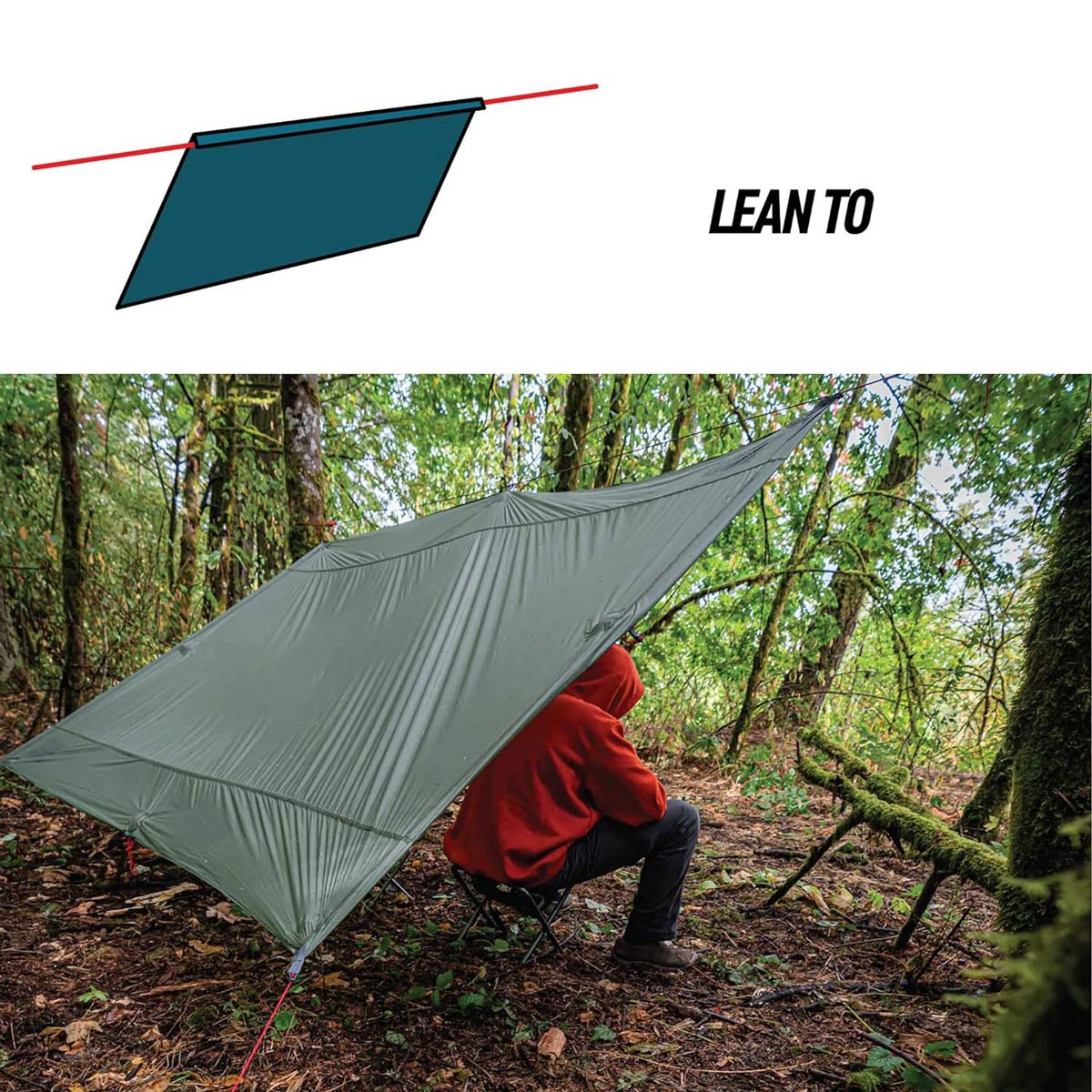 Grand Trunk Moab All-In-One Shelter Hammock, Green Mint