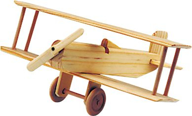 Biplane Woodworking Craft Kit