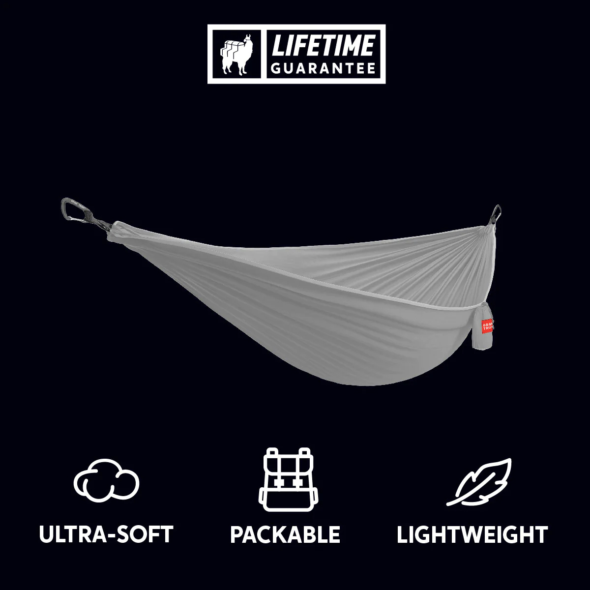 Grand Trunk Nano 7 Premium Ultra Light Hammock, Silver