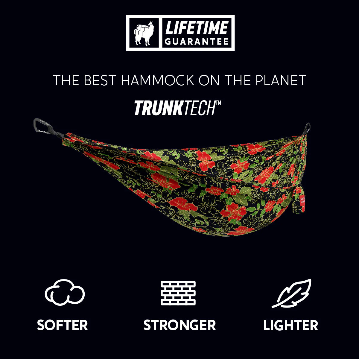 Grand Trunk TRUNKTECH Double Hammock, Big Fleur
