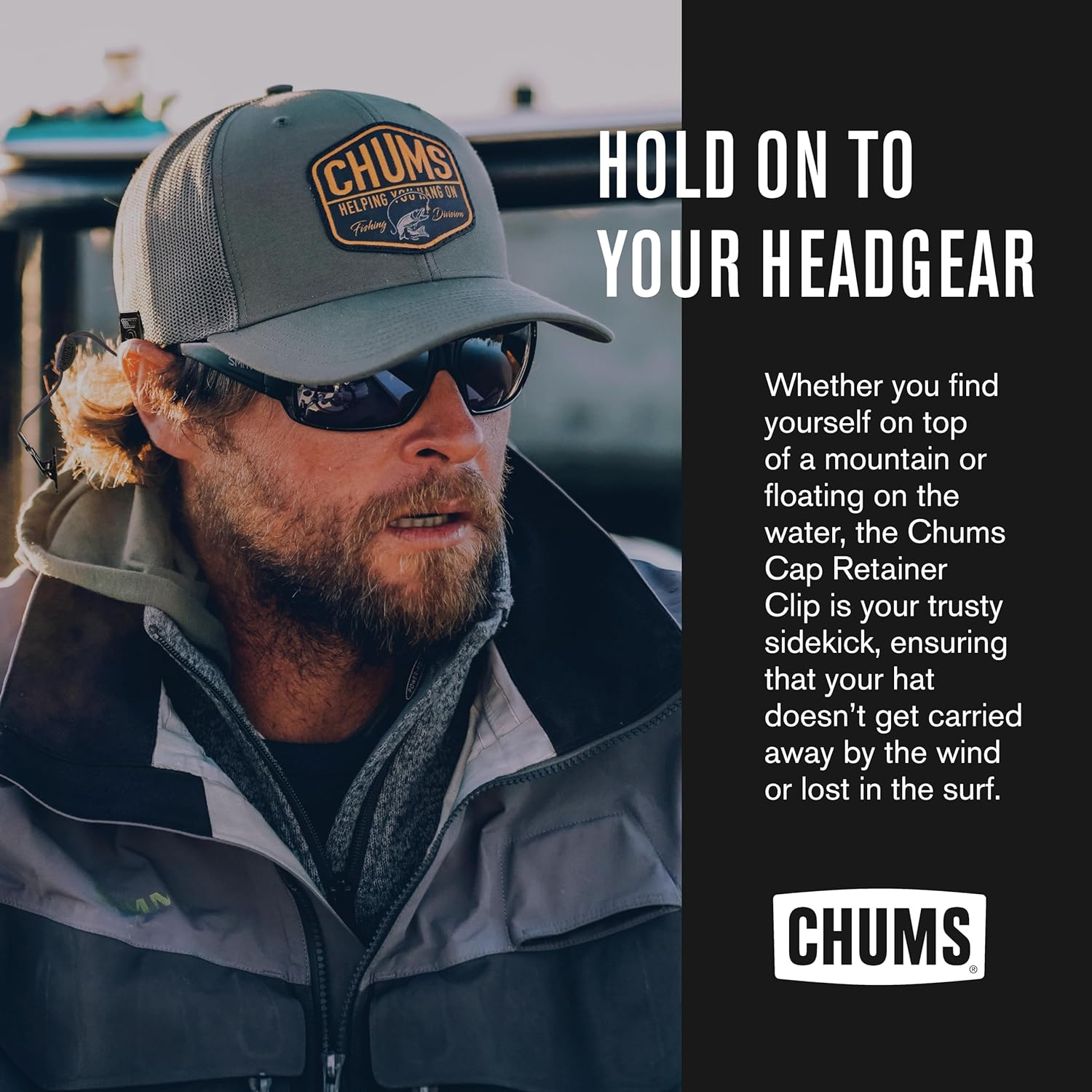 Chums Cap Retainer, Black 3 Chums Cap Retainer, Black