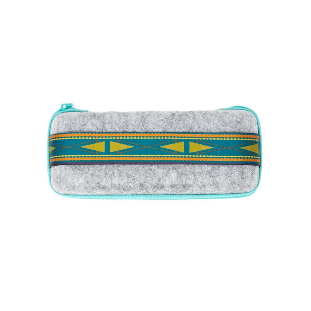 Chums Upcycled Felt Case, Gray/Teal 1 Chums Upcycled Felt Case, Gray/Teal