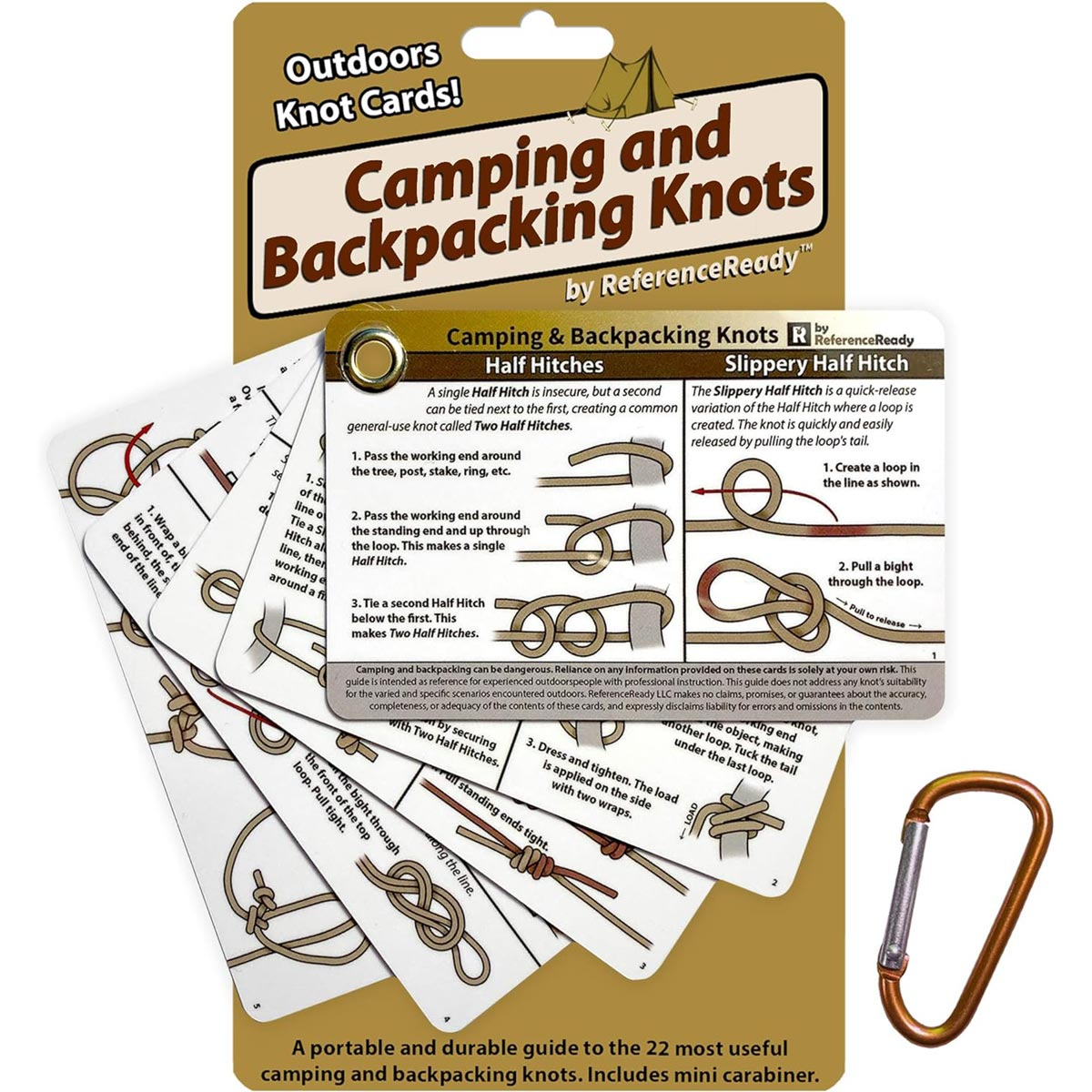 Reference Ready Camping and Backpacking Knots Cards