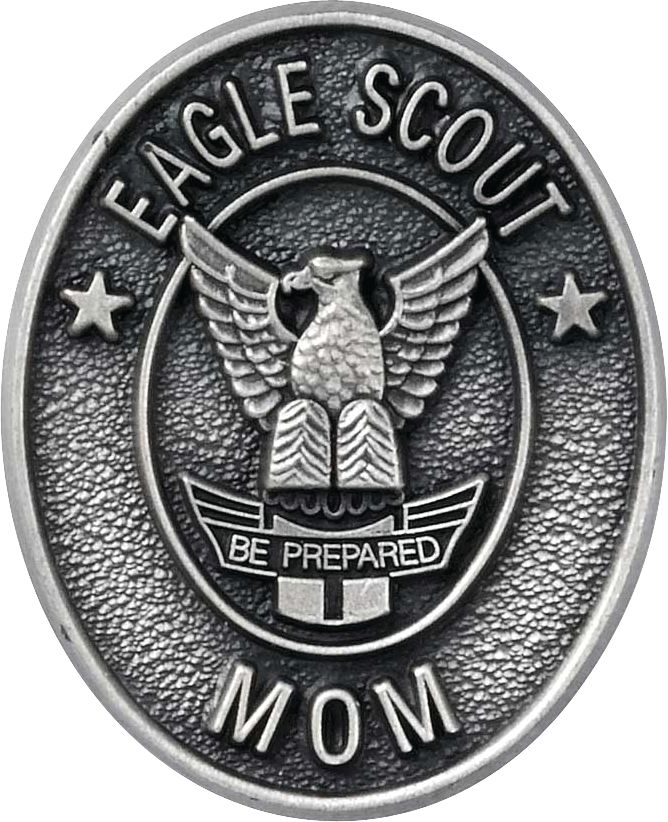 Eagle Scout Mom Pin, Sterling Silver