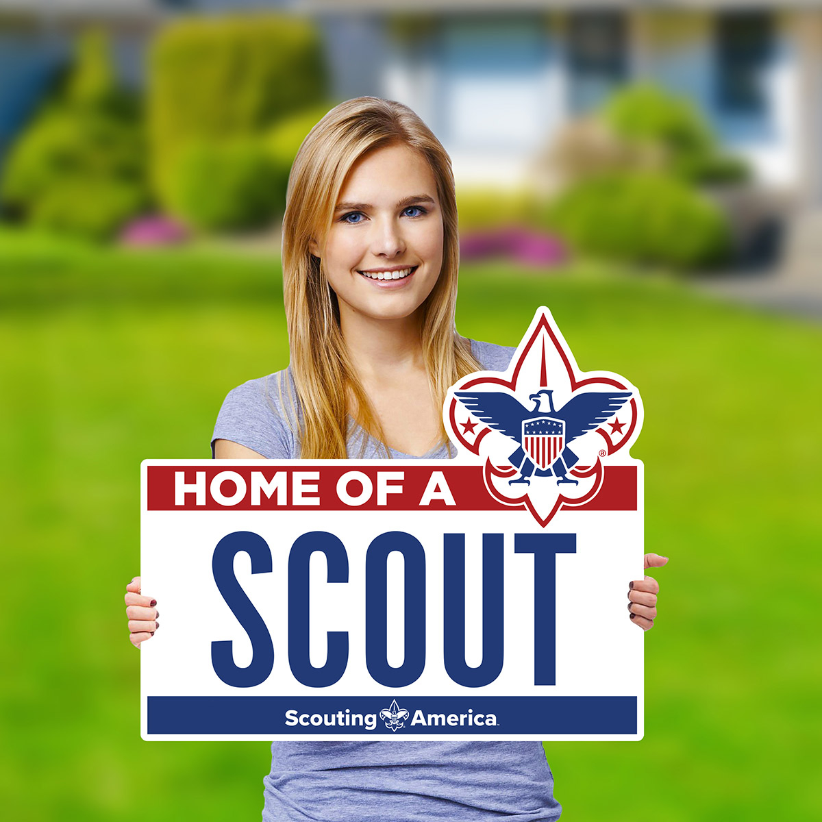 Scouts BSA Home of a Scout Yard Sign