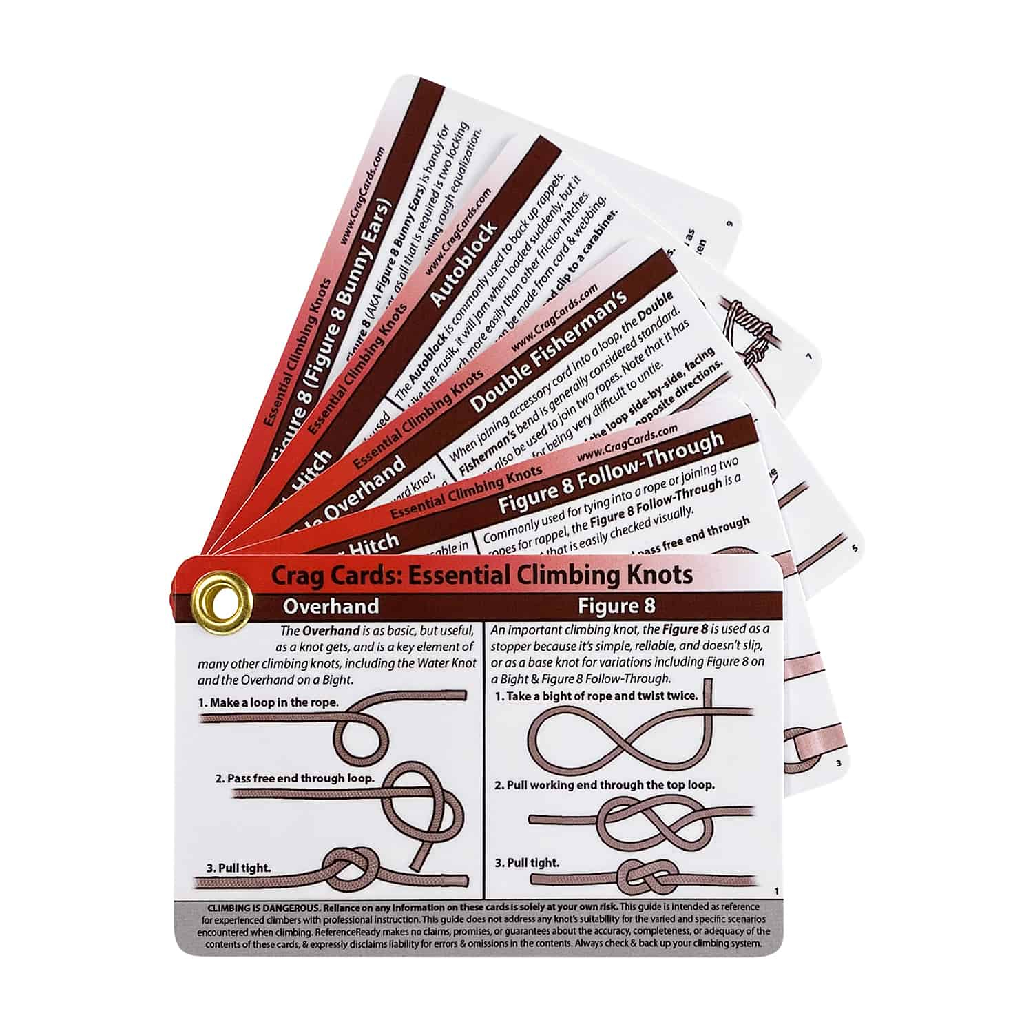 Reference Ready Crag Cards Essential Climbing Knots Cards