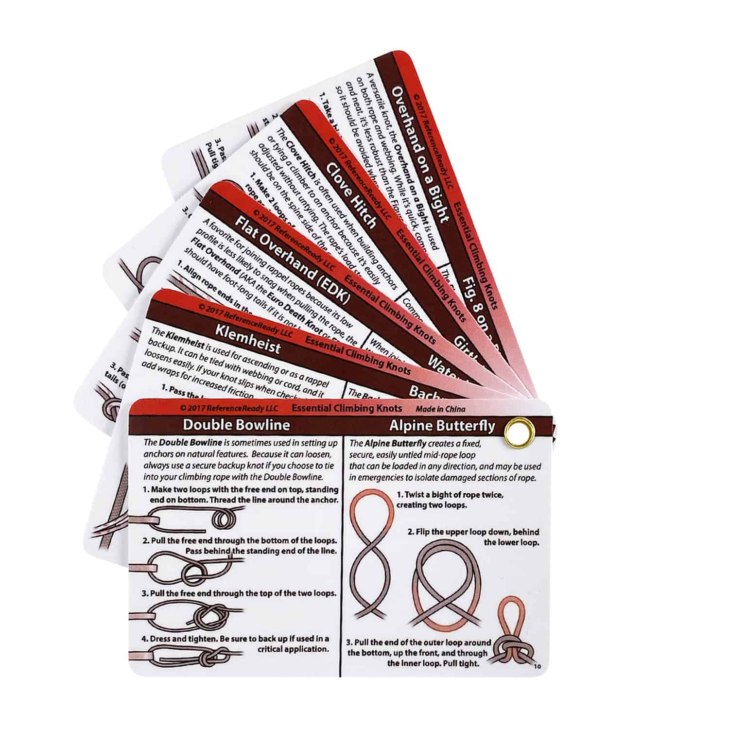 Reference Ready Crag Cards Essential Climbing Knots Cards