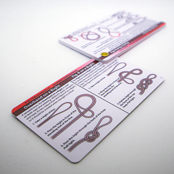 Reference Ready Crag Cards Essential Climbing Knots Cards 3 Reference Ready Crag Cards Essential Climbing Knots Cards