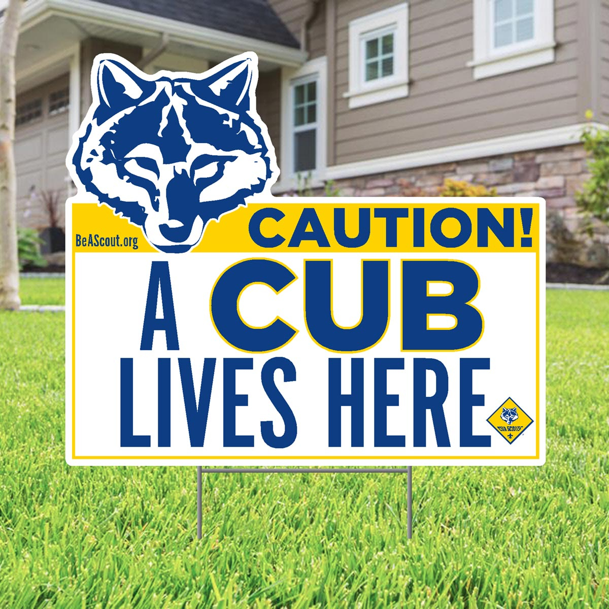 Cub Scout Yard Sign - A Cub Scout Lives Here