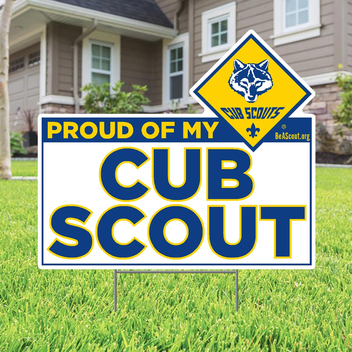Cub Scout Yard Sign - Proud of My Cub Scout