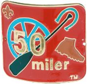 50 Miler Hiking Staff Shield